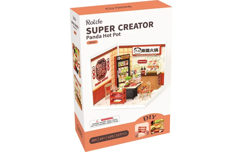 Rolife Bausatz Panda Hot Pot 1:24