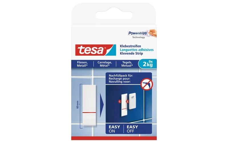 tesa Klebestreifen 2 kg per Fliesen + metallo