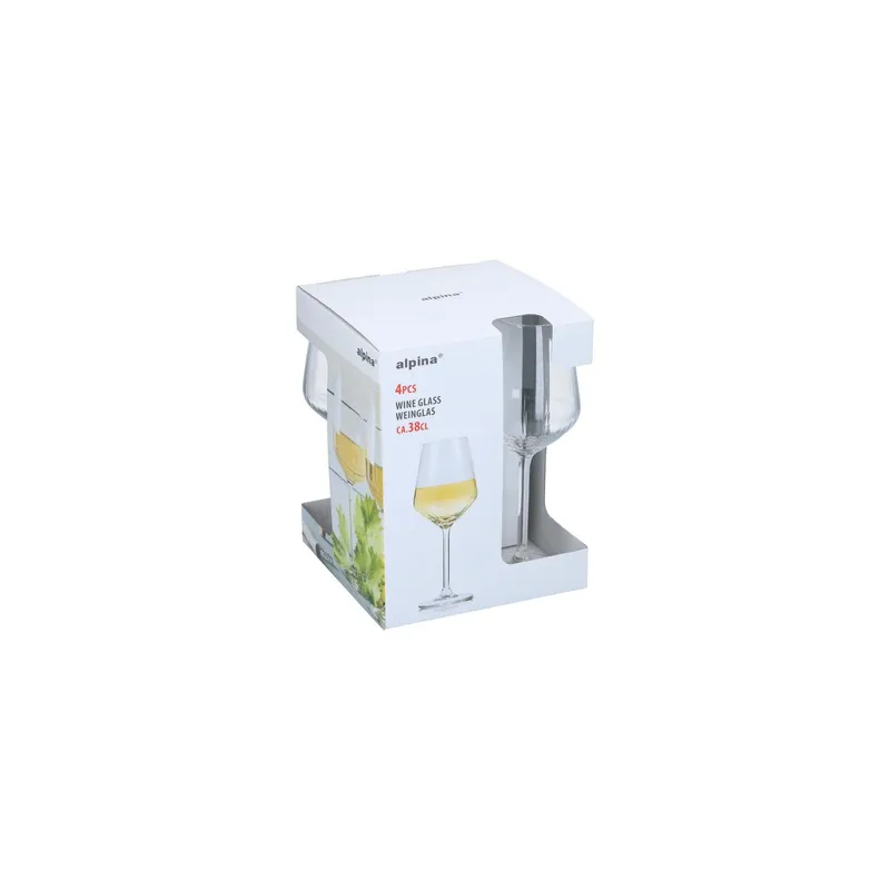 alpina Weingläser-Set 380 ml, 4 pezzi, trasparente