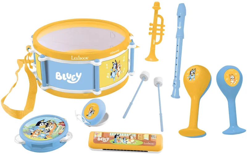 Lexibook Musikset Bluey 7-teilig bleu Gelb