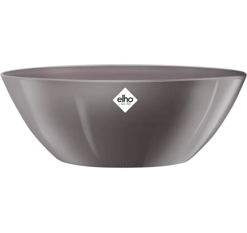 Elho Blumentopf Brussels Diamond oval 3.8 l, Oyster Pearl