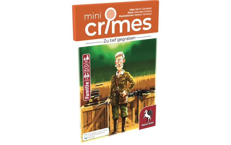 Pegasus Spiele Kartenspiel MiniCrimes – a tief gegraben -DE