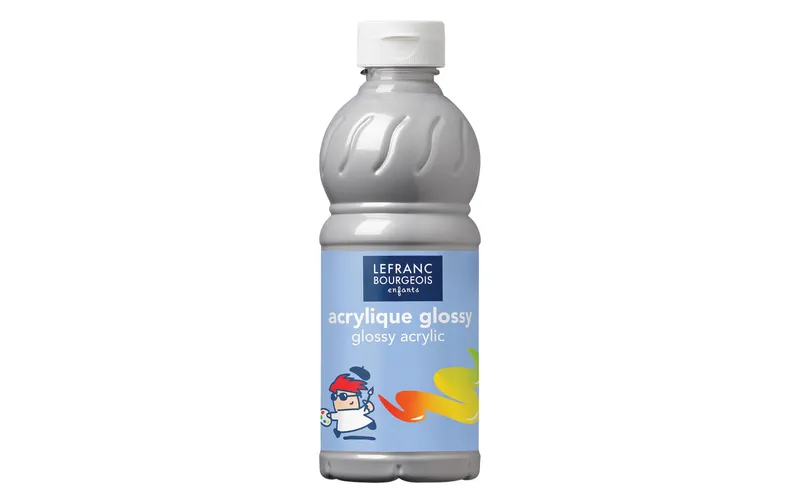 LEFRANC Acrylfarbe Glossy 500 ml, Silber