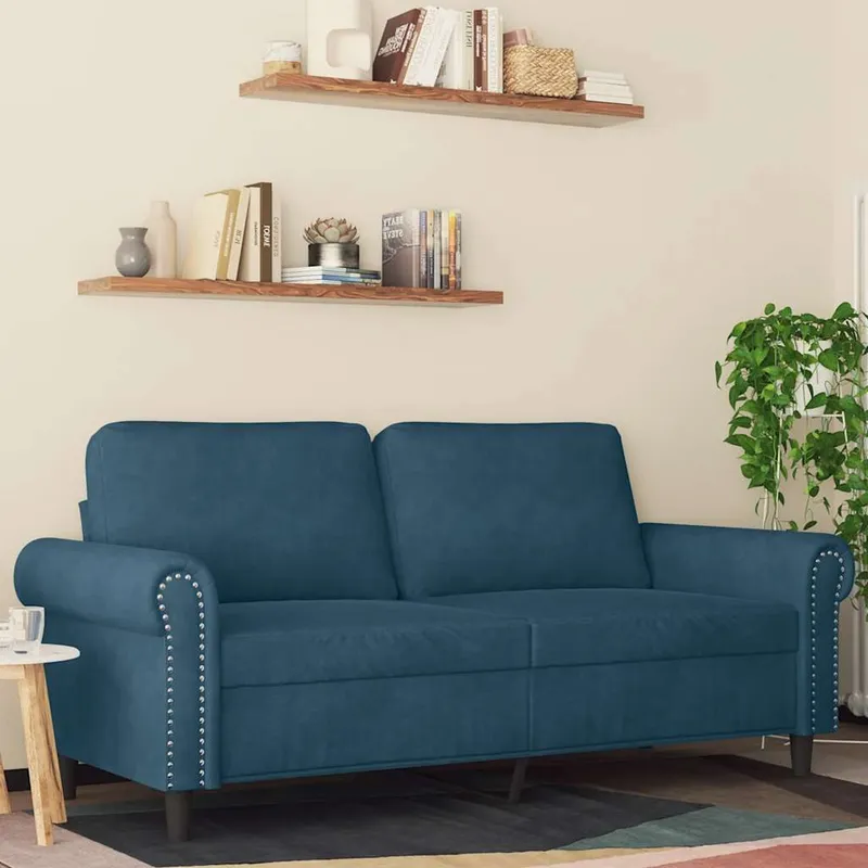 2-Sitzer-Sofa blu 140 cm Samt