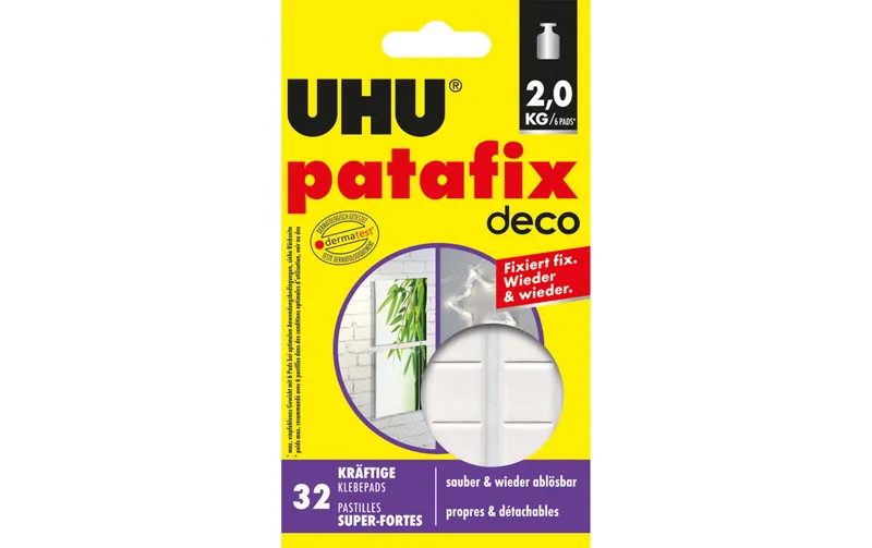 UHU Klebepad Patafix Homedeco 32 pezzi