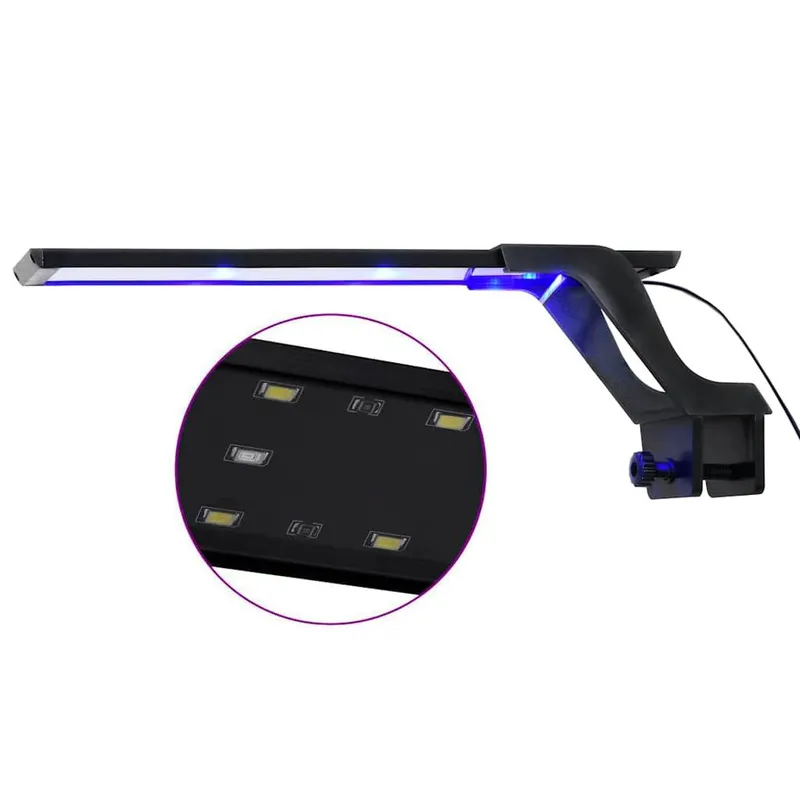 LED-Aquariumleuchte con Klemme 35-55 cm blu e bianco
