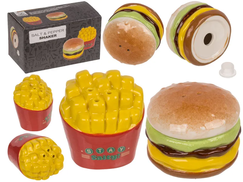 Salière et poivrère burger et