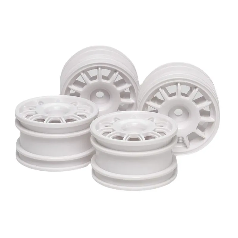 Tamiya Felgen 11-Speichen, bianco, 24 mm, M-Chassis 1:10, 4 pezzi
