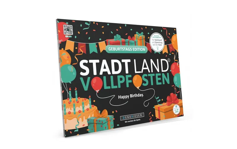 Denkriesen Stadt Land Vollpfosten A4 Block Geburtstags Edition -DE