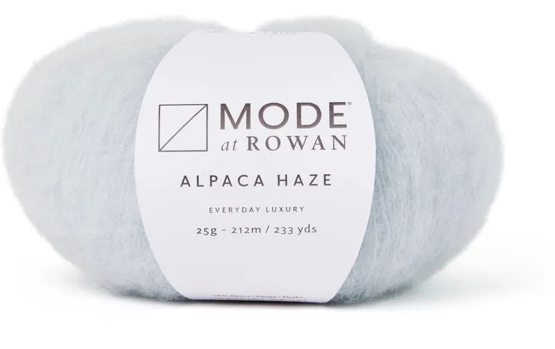 Mode at Rowan Wolle Alpace Haze 25g, 212 m, Hellgrau
