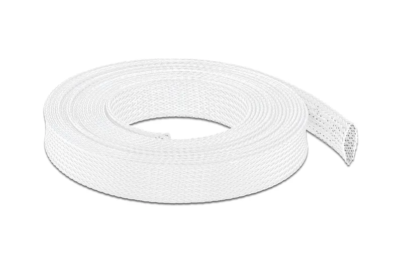 Gaine de câble extensible Delock, 5m x 19 mm Blanc