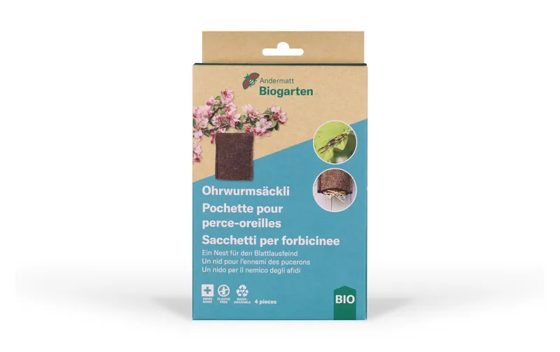 Andermatt Biogarten BIO Ohrwurmsäckli, 4 Stück