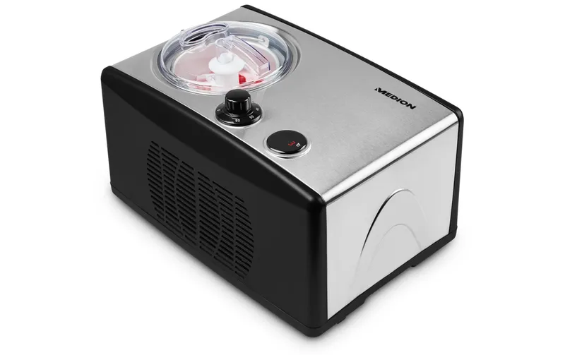 Medion Glacemaschine MD 18387 0.8 l, black/Silber