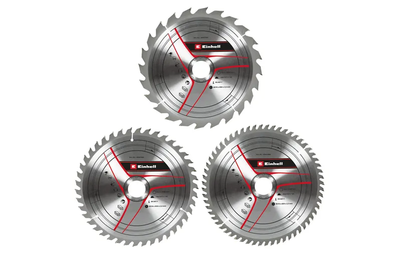 Einhell Sägeblätter-Set Ø 210 x 30 mm, 3-teilig