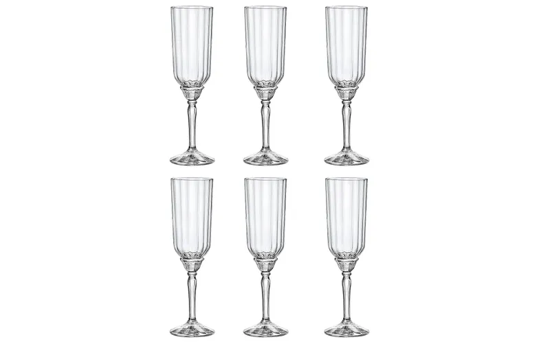 Bormioli Rocco Sektverre Florian 210 ml, 6 pièces, transparent