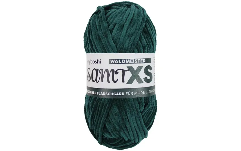 myBoshi Wolle Chenille Samt XS Waldmeister