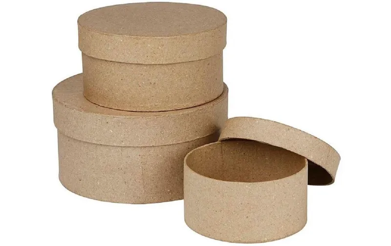 Creativ Company Papp-Schachtel Rund 3 pezzi