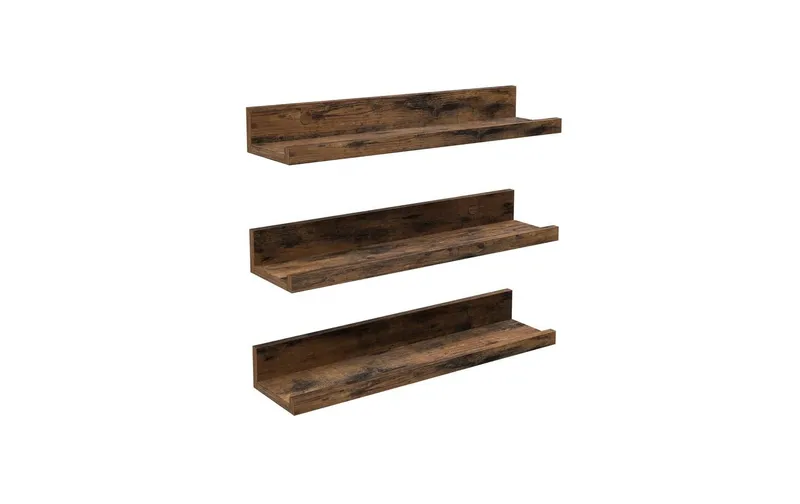 VASAGLE Wandregal 3 pieces, brown