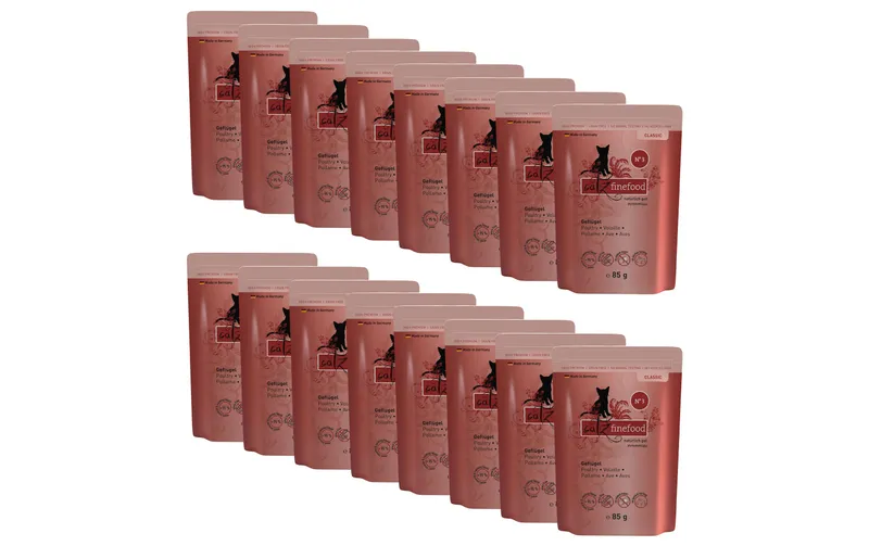catz finefood Nassfutter No.03 Geflügel, 16 x 85 g
