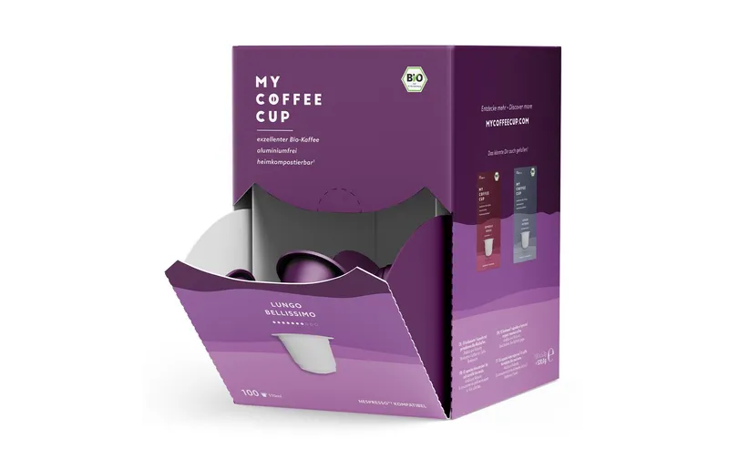 My-CoffeeCup Kaffeekapseln Mega Box Bio Lungo Bellissimo 100 pieces