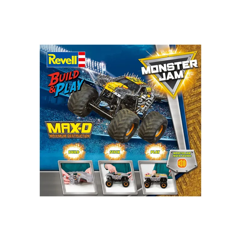 Revell Build & Play: Monster Jam Max-D 1:25