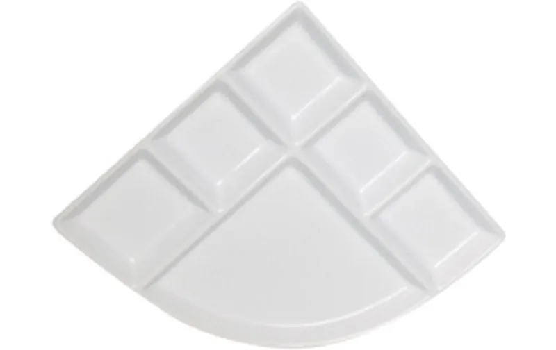 Nouvel Fondue-Teller blanc, Karton, 4 pièces