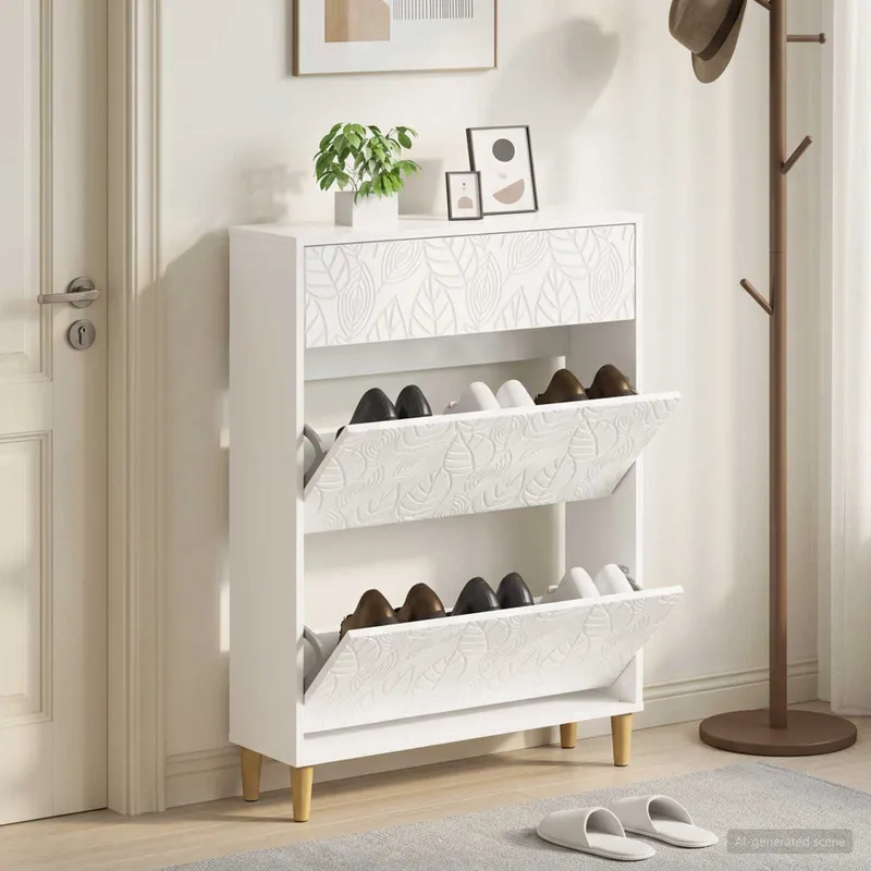Schuhschrank DELFT 78 x 24 x 103 cm engineered wood