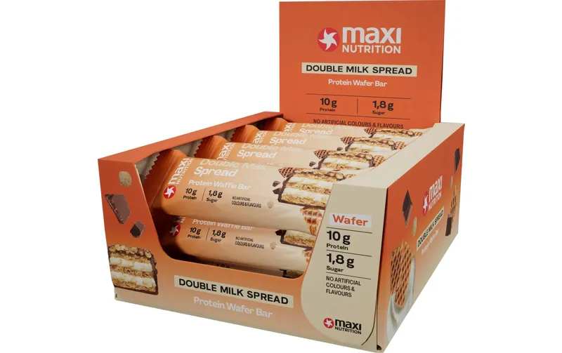 Maxi Nutrition Protein Waffel Riegel Double Milk, 12 x 39 g
