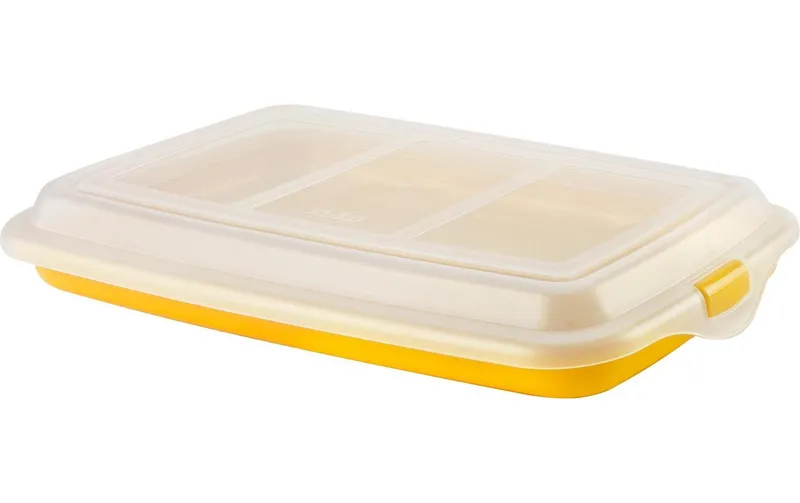 Ibili Behälter pour Wurstwaren Aufschnitt 24.8 x 14.4 cm, jaune