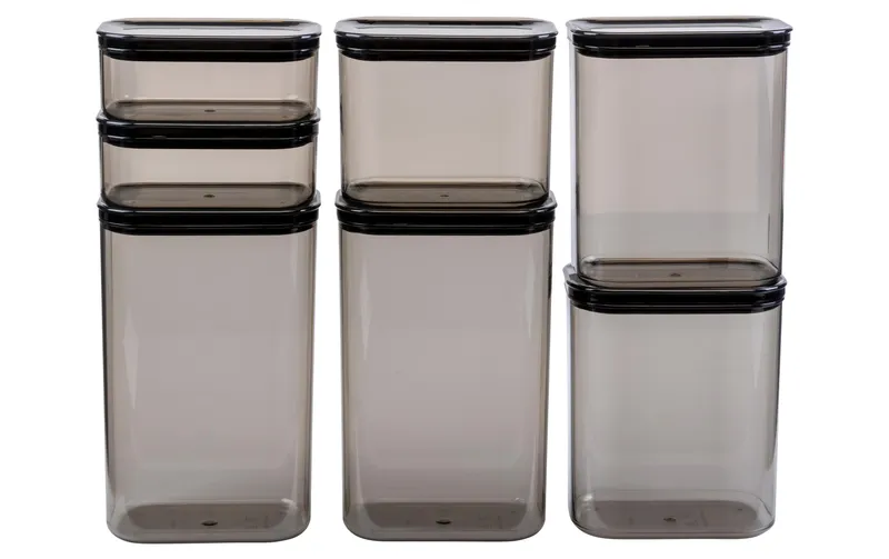 FURBER Vorratsbehälter 7 pieces, black
