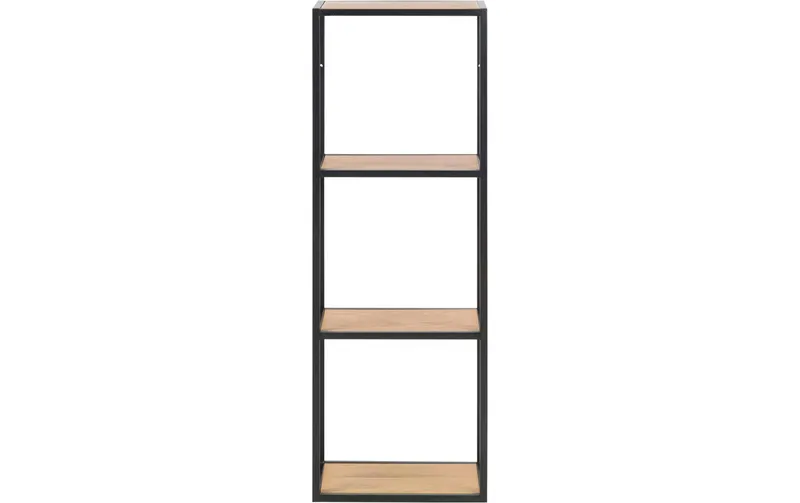 AC Design Regal Seaford 24 x 37 x 108 cm, black/naturale