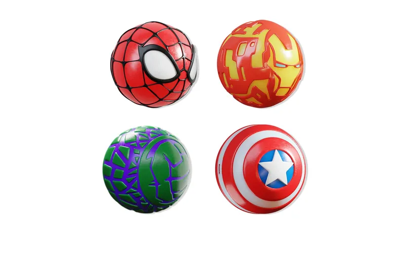 Sombo Gummiball Super Bouncerz Marvel Assortiert, 7.5 cm