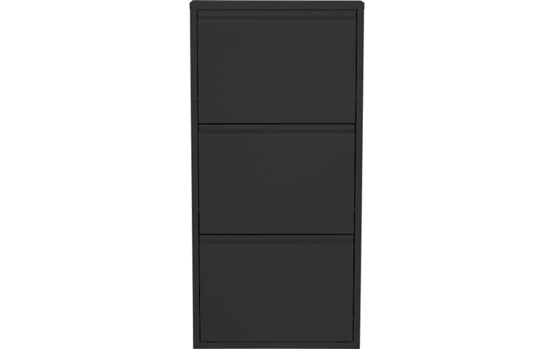 Kare Schuhschrank Caruso 3-er, 50 x 103 cm, noir