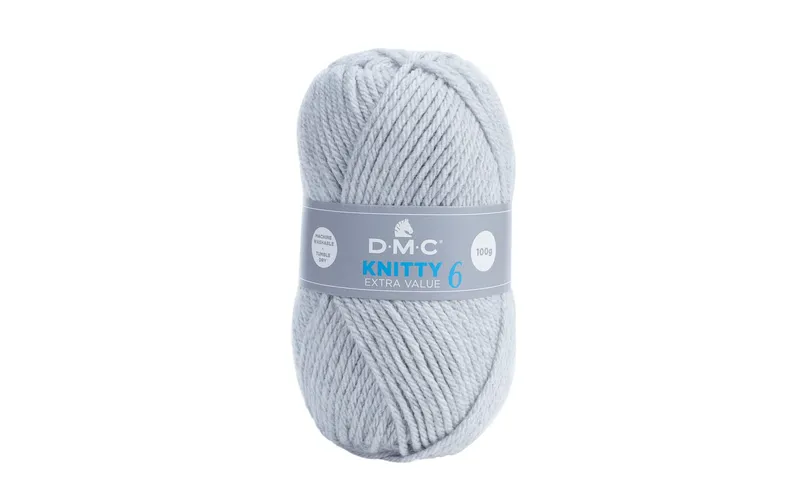 DMC Wolle Knitty 6 Hellgrau