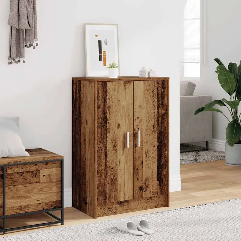 Schuhschrank Altholz-Optik 60x35x92 cm Holzwerkstoff