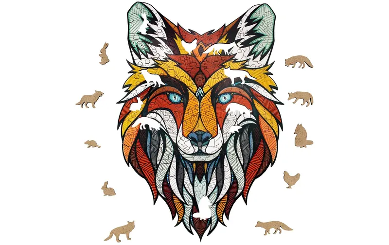 Eco Wood Art Holz-Puzzle Fuchs 141 Teile