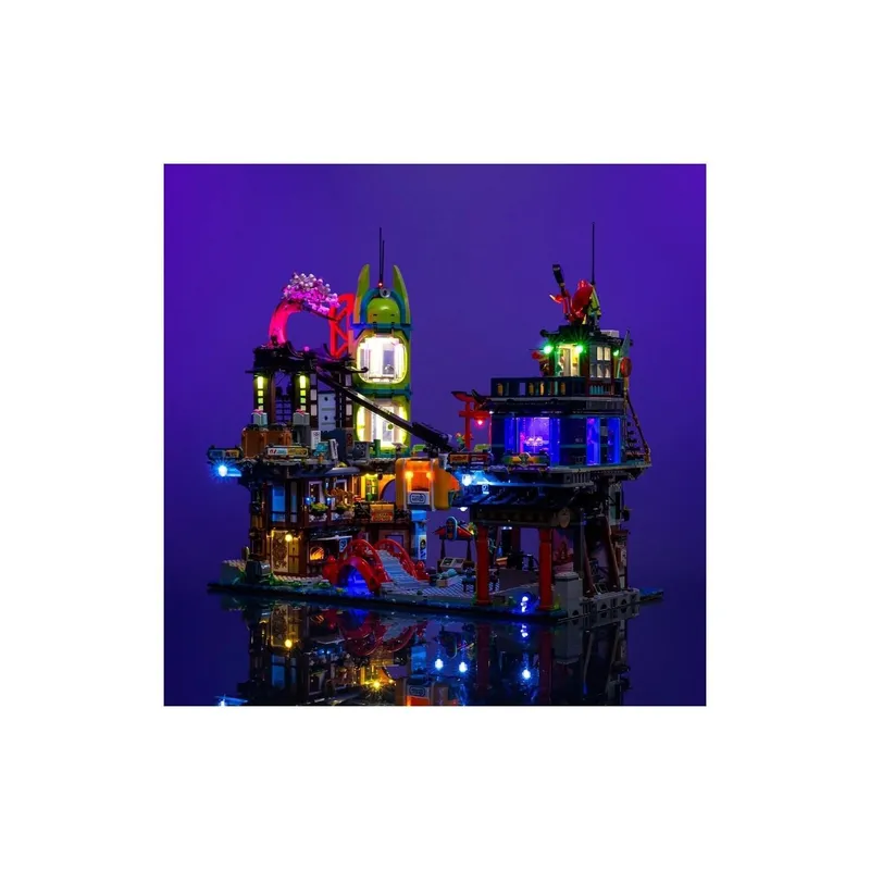 Light My Bricks LED-Licht-Set pour LEGO® 71799 Die Märkte de NINJAGO City