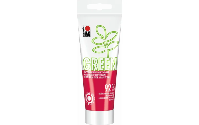 Marabu Bastelfarbe Alkydfarbe Green Kirschrot, 100 ml