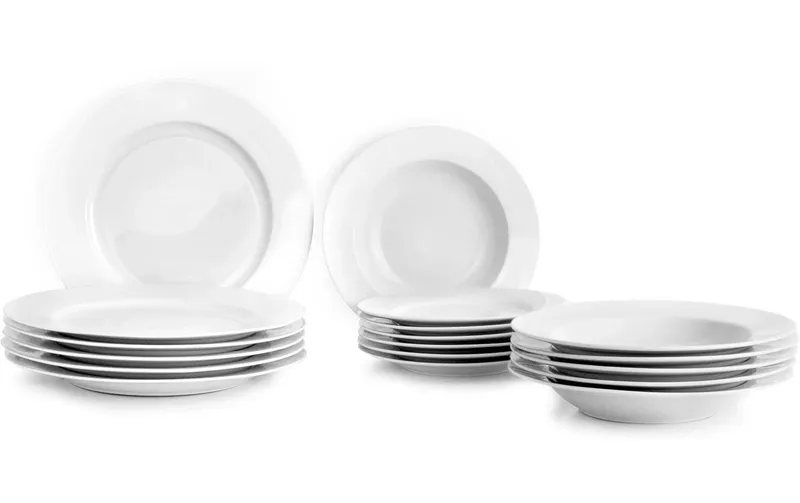 Ibili Teller-Set Castilla 20.3+23.2+27 cm 18 pieces, white
