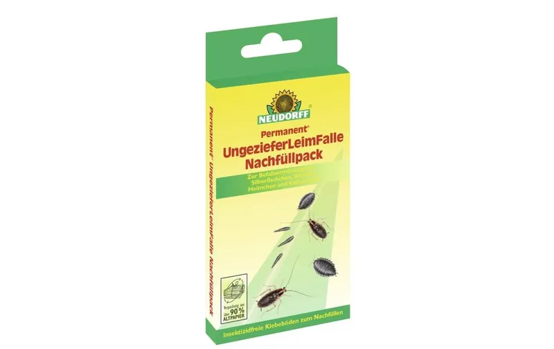 Neudorff Insektenfalle Permanent Ungeziefer Leimfalle, 4 pieces