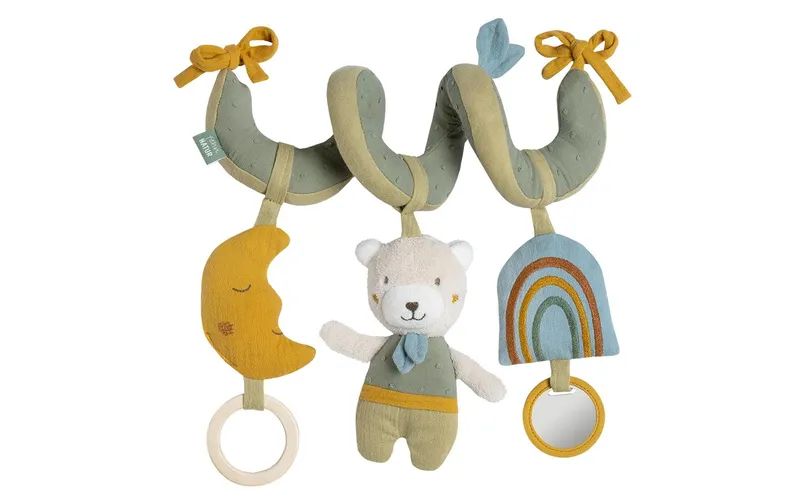 fehn Kinderwagenspielzeug Activity-Spirale natural Bär