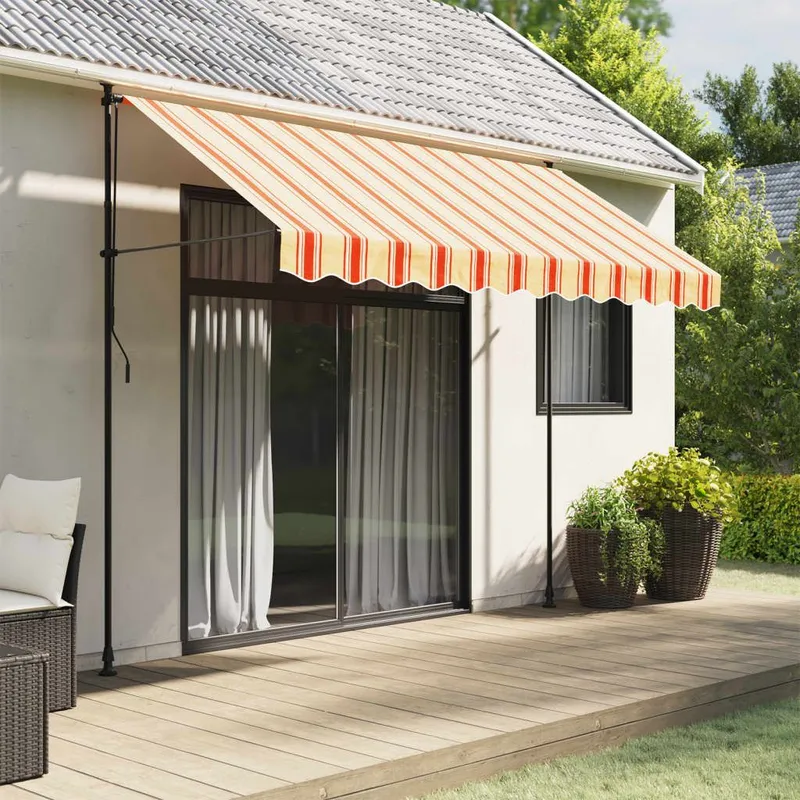 tenda da solenvolant giallo e arancione Gestreift 280x20 cm