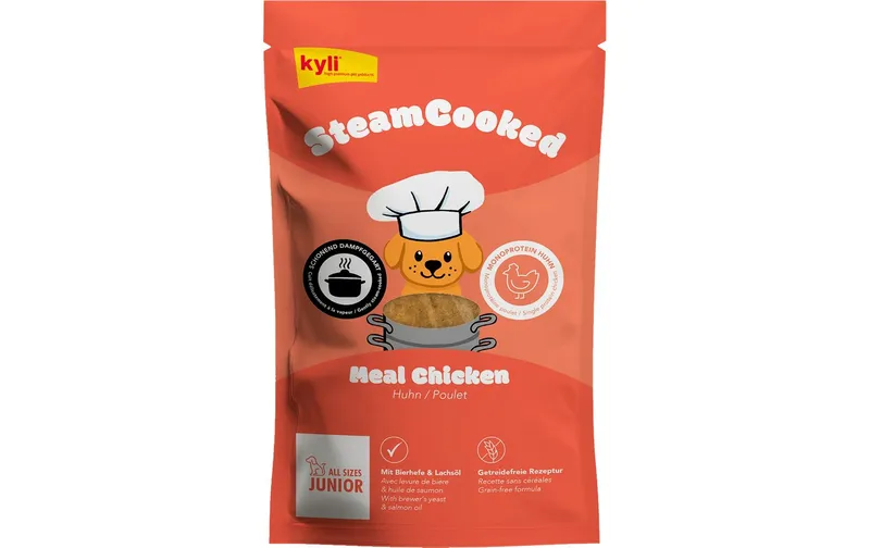 kyli Nassfutter Steamcooked Meal Chicken Junior 250g