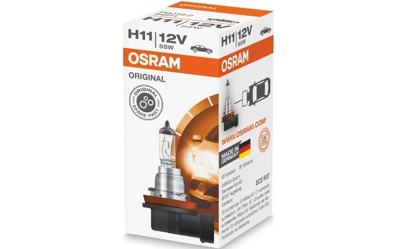 Lampadina faro OSRAM H11 12V 55W PGJ19-2 per autovettura