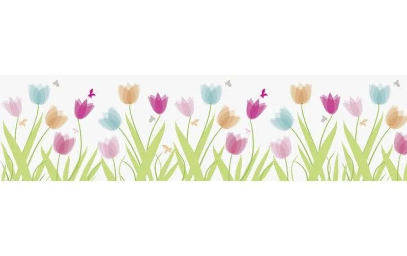 Heyda Fensterbild Tulpen 1 Stück, Mehrfarbig