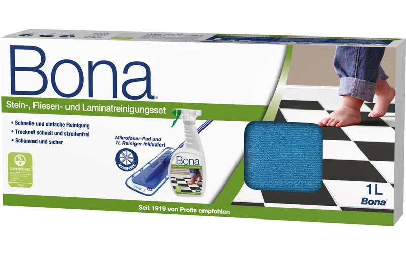 Bona Reinigungsset for versiegelte Hartböden, blue