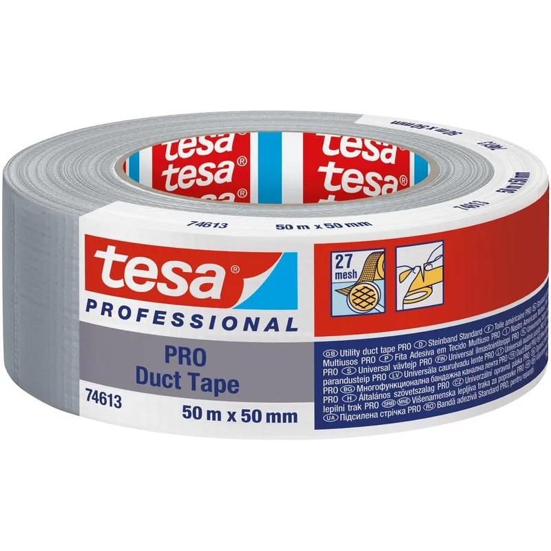 tesa Duct Tape 74613 50 mm x 50 m, gris