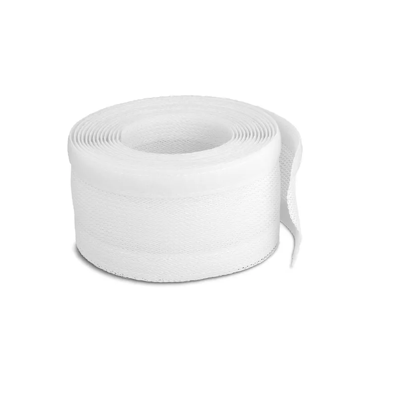 Delock Geflechtschlauch mit Klettverschluss 5 m x 32 mm bianco