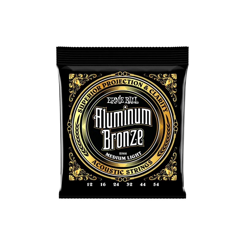 Ernie Ball Gitarrensaiten 2566 Aluminum Bronze – Medium Light 12-54