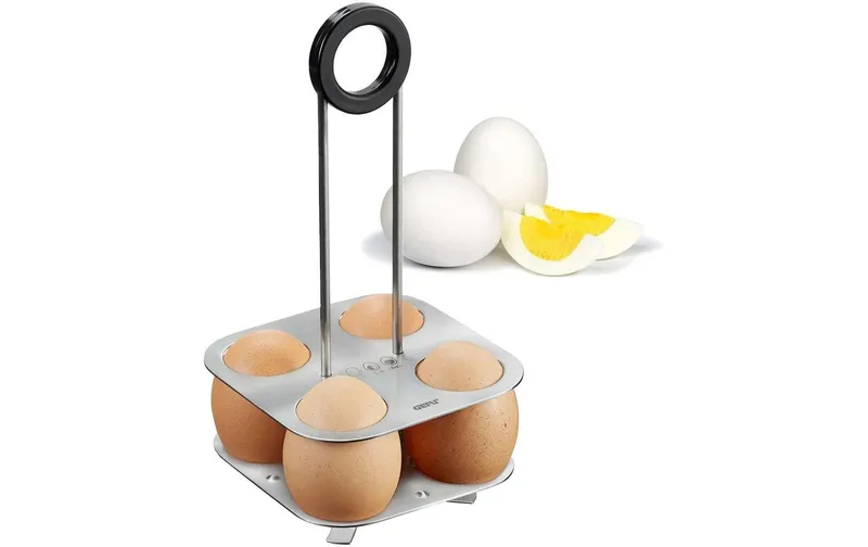 GEFU Eierbecher Brunch black/Silber